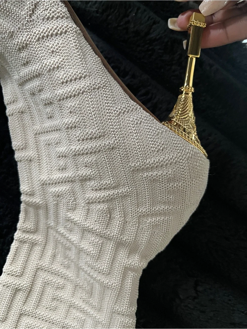 Balmain sock thigh high boots